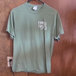 Express Olive Green Short Sleeve Tee